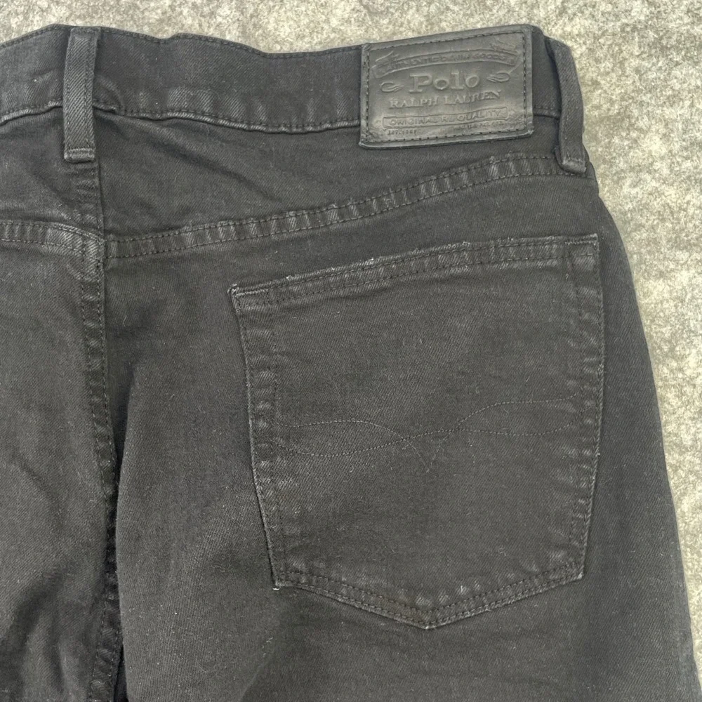 Polo Ralph Lauren Jeans Men 34x32 Black Hampton Relaxed Straight Denim Fit 34x28